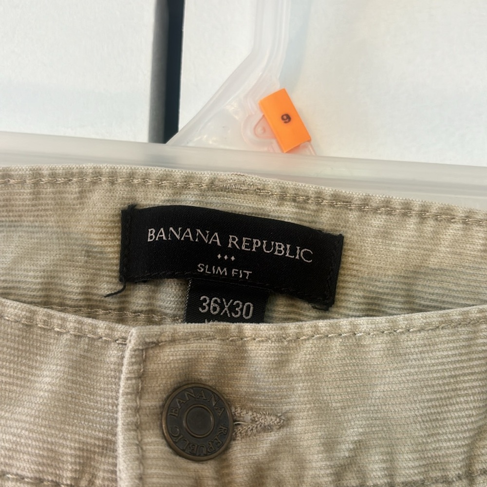 Banana Republic Men Slim Fit Corduroy Pants - Picture 2 of 7